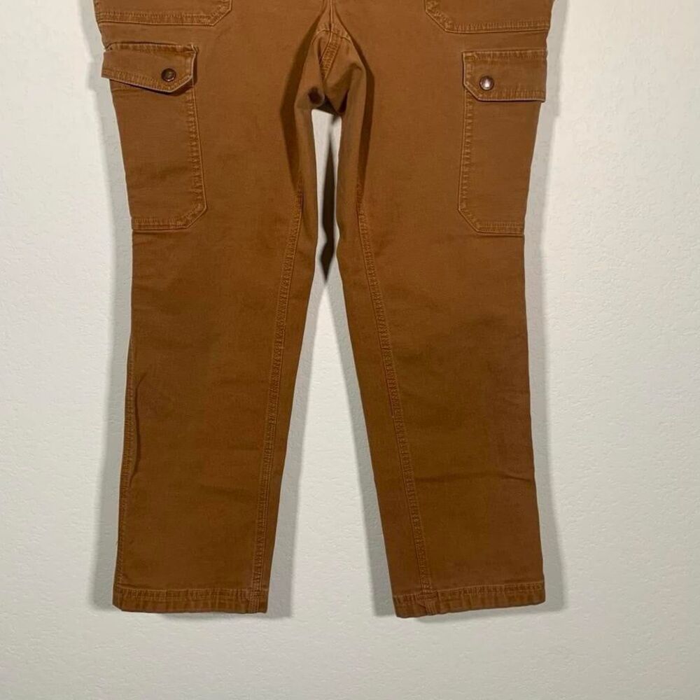 Duluth Trading Company Women's Tan Brown Hiking Work Carpenter Pants Size 14x29 - Picture 6 of 8
